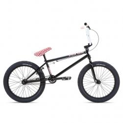 Stolen 2021 STEREO 20.75 Black with Fast Times Red BMX bike